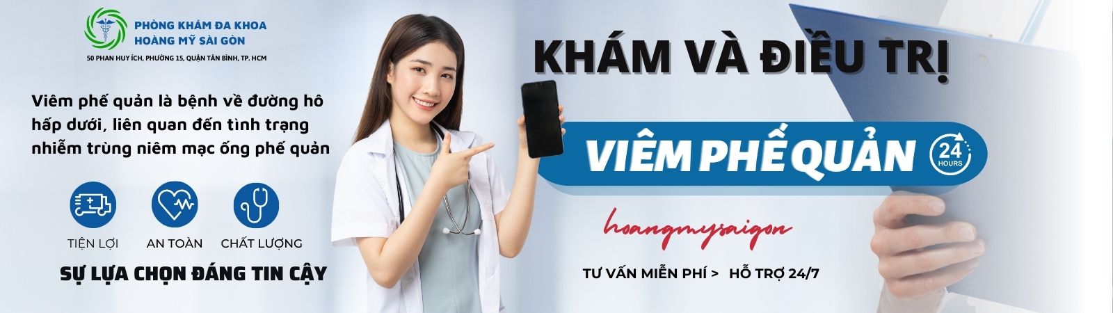 THĂM KHÁM ĐIỀU TRỊ VIÊM PHẾ QUẢN